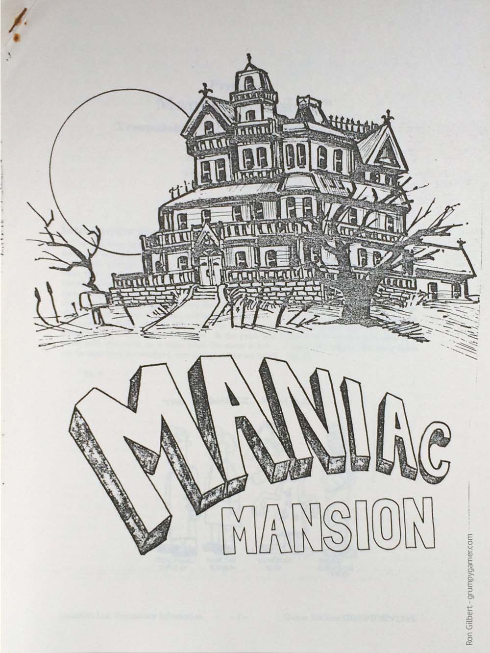 Manic Mansion, Design Document